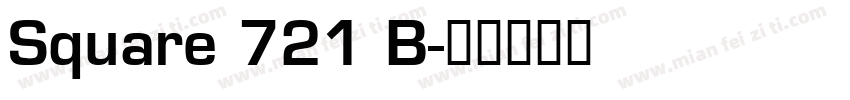 Square 721 B字体转换